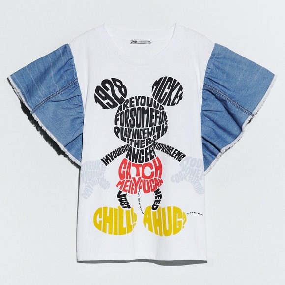Zara Tops - Mickey Mouse T-shirt M